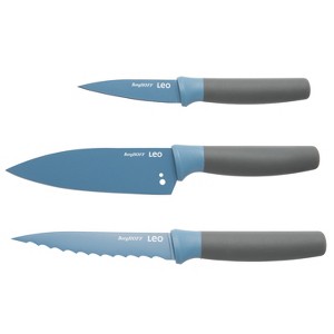 BergHOFF Leo 3Pc Kitchen Knife Starter Set, Blue - 1 of 4