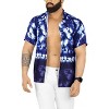 HAPPY BAY Men's Hawaiian Shirts Short Sleeve Button Down Shirt Mens Casual Shirts Vacation Tropical Beach Summer Party Shirts Funny - image 3 of 4