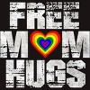 Adult Design By Humans Vintage Free Mom Hugs Heart Pride By Avocato T-Shirt - 2 of 2
