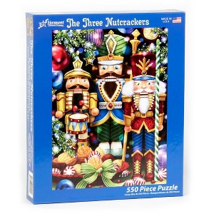 Vermont Christmas Three Nutcrackers Puzzle Randy Wollenmann 24 x 18 550 Pieces - 1 of 3