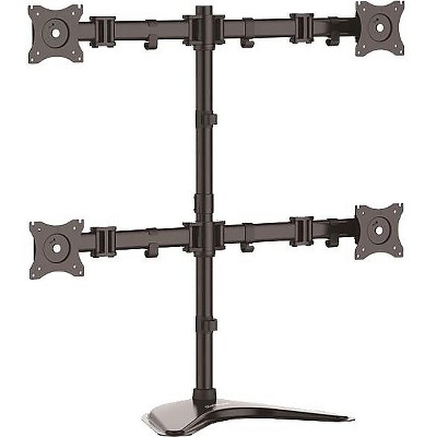 StarTech Quad Monitor Stand Steel-VESA Mount Monitors Adjustable Up to 27" ARMBARQUAD