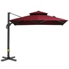 NicBex Patio Umbrella Windproof Outdoor Umbrella Cantilever Waterproof Pool Umbrella for Garden, Pool, Deck - 3 of 4