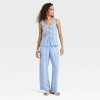 Women's Linen Tie V-Neck Blouse - A New Day™ - 3 of 3