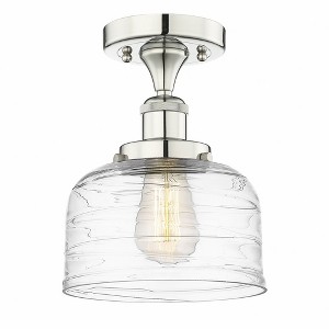 Bell - 1 Light Semi-Flush Mount In Industrial Style-8.25 Inches Tall and 6.5 Inches Wide - 1 of 1