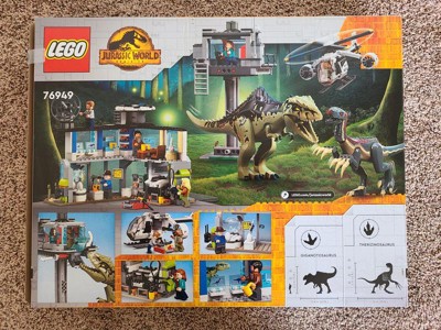  LEGO Jurassic World Giganotosaurus & Therizinosaurus Attack  76949 with 2 Dinosaur Toy Figures, ATV Car, Helicopter & Garage, Gifts for  Kids, Boys and Girls : Toys & Games