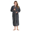 All-Season Unisex Cotton Terry Lounge Bathrobe with Embroidery by Blue Nile Mills - 4 of 4