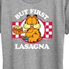 Women's - Garfield - But First Lasagna Short Sleeve Graphic T-Shirt - 2 of 4