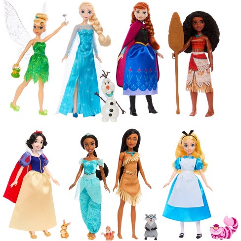 Set of Princess Belle Cinderella Snow White Rapunzel Elsa 