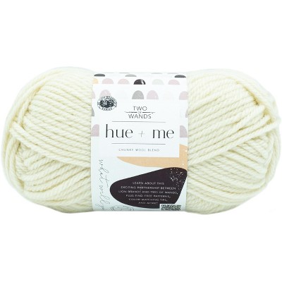 Lion Brand Hue + Me Yarn for Knitting, Crocheting, and Crafting, Bulky and  Thick, Soft Acrylic and Wool Yarn, Peacoat, (3-Pack)