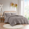 Gracie Mills Eloise Clip Jacquard Duvet Cover Set - Full/Queen - Blue - 2 of 4
