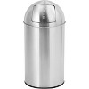 18 Gallon Trash Can, Stainless Steel , High-Capacity Hands Free Garbage Can Heavy Duty Brushed for Home Kitchen Bathroom Bedroom Office - 3 of 4