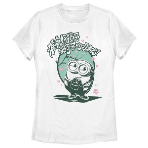 Women's Minions: The Rise of Gru Bob Cherry Blossoms T-Shirt - 1 of 4
