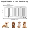 Freestanding Dog Gates,Foldable Dog Fence Indoor Puppy Gate for Stairs,Doorways,Stop Over Fence - 3 of 4