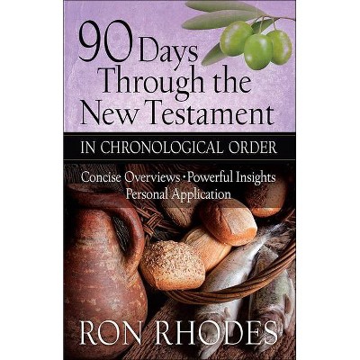 90 Days Through the New Testament in Chronological Order - by  Ron Rhodes (Paperback)