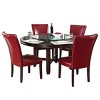 Steve Silver Co. 72" Talbot Round Dining Table Dark Oak : Seats 8, Mid-Century Modern, Wood Veneer - 2 of 3