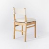 Emery Wood Dining Chair with Upholstered Seat and Sling Back Natural - Threshold™ designed with Studio McGee - image 4 of 4