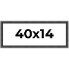 PosterPalooza | Panoramic Refined Black Picture Frame - UV Acrylic, Foam Board Backing, Hanging Hardware - 2 of 4