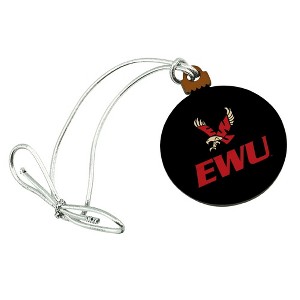 Eastern Washington University Secondary Mini Small Tiny Wood Christmas Tree Holiday Ornament - 1 of 4