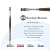 Borciani e Bonazzi Unico Synthetic Mongoose Artist Paint Brush - Series 801 Flat - Size #8 - Watercolors, Oil & Acrylic Paint - Handcrafted in Italy, - 2 of 4