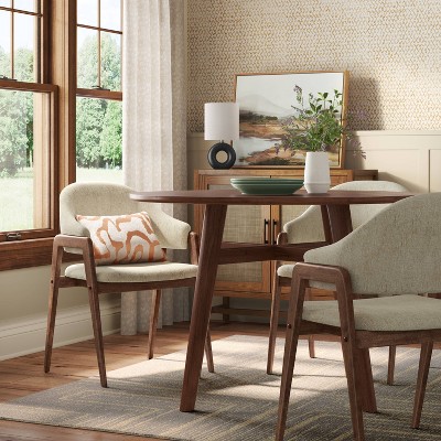 Ingleside Open Back Upholstered Wood Frame Dining Chair - Threshold™
