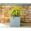 16" Kante Lightweight Modern Outdoor Concrete Square Planter Slate Gray - Rosemead Home & Garden, Inc. - 4 of 4