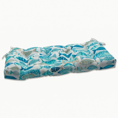 Hooked Nautical Outdoor Bench Cushion Blue - Pillow Perfect