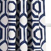 2pk 52"x84" Light Filtering Octagon Blocks Curtain Panels Navy - Lush Décor: Geometric Window Cover, Rod Pocket - 3 of 4