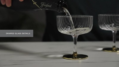 Gatsby Gold-Plated Highball Glasses Set of 2