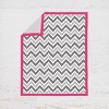 Bacati - Ikat Dots Leopard  Pink Grey Girls 4 pc Crib Set with Muslin Sleeping Sack - 2 of 4