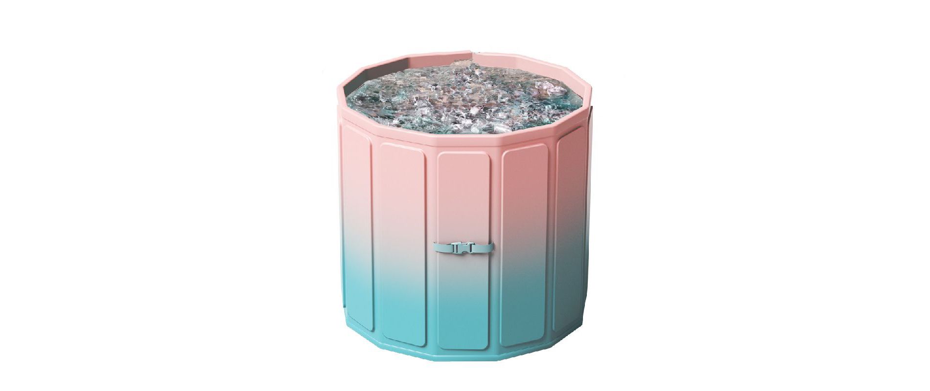 WARMOUNTS 77 Gallon Foldable Cold Plunge Tub with 5-Layer Insulation for Hot & Cold Therapy
