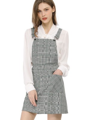 Allegra K Women's Causal Adjustable Strap Above Knee Suspender Skirts