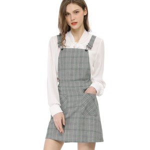 Allegra K Women's Causal Adjustable Strap Above Knee Suspender Skirts - 1 of 4