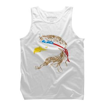 Men's Design By Humans July 4th Eagle Mullet American Flag By corndesign Tank Top