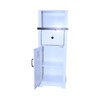 NicBex Narrow Freestanding Bathroom Cabinet,Storage Cabinet with Adjustable Shelves,Tall Linen Tower with Drawer/Doors for Bathroom,Living Room - 2 of 4