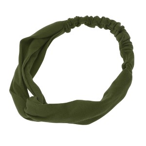 Unique Bargains Women's Simple Solid Elastic Cross Headwrap 1 Pc - 1 of 4