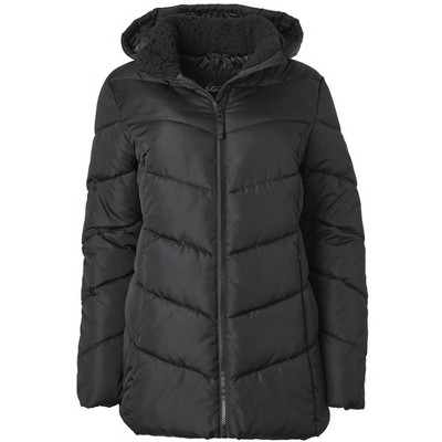 Big Chill Women's Plus Size Chevron Puffer w/ Lined collar