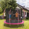 FDW 8/10/12/14FT Trampoline with Enclosure Net Outdoor Jump Rectangle Trampoline - ASTM Approved-Combo Bounce Exercise Trampoline - 2 of 4