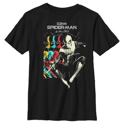 Boy's Marvel Spider-man: No Way Home Colorful Stack T-shirt : Target