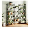 Book Shelf, Triple 5 Tier Bookcase, Industrial Wood Bookshelf With 14 Open Display Shelves, Wide Book Case With Metal Frame For Living Room Bedroom H - 2 of 4