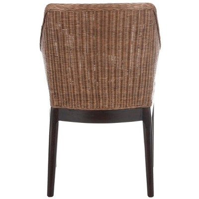 Coastal Spain Inspired White Cotton Cushioned Rattan Arm Chair