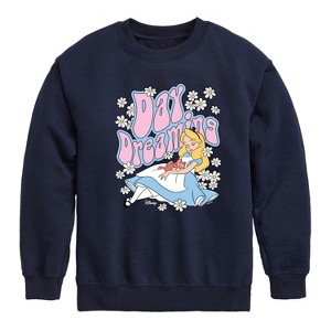 Boys' - Disney - Alice In Wonderland Graphic Long Sleeve Fleece Sweatshirt - 1 of 4