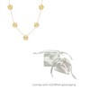 Adornia Tarnish Resistant 14k Yellow Gold Plated 5-Leaf Clover Station Necklace - 4 of 4
