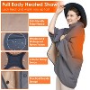 LakeForest"Electric Heated Throw Blanket, Full Body Shawl, 3 Heat Levels, Waterproof, Washable, 2H Auto-Off"Grey&Khaki - 4 of 4