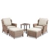 Buenhomino Wicker Patio Conversation Set Outdoor Seating Group Furniture Set with Cushions - 4 of 4
