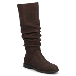 Journee Women's Pennie Knee High Casual Slouchy Boots - 1 of 4