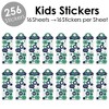 Big Dot of Happiness Par-Tee Time - Golf - Birthday Party Favor Kids Stickers - 16 Sheets - 256 Stickers - 2 of 4