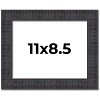 PosterPalooza | Photo Size Distressed Brown Picture Frame - UV Acrylic, Foam Board Backing, Hanging Hardware - 2 of 4