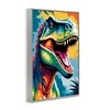 Stupell Industries Colorful Roaring T-Rex Framed Giclee Art - 2 of 4