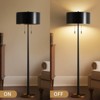 GTCLIGHTING Metal Black Floor Lamp for Living Room,60" Modern Standing Lamp with Dual Pull Chain Switch for Bedroom Office - 3 of 4