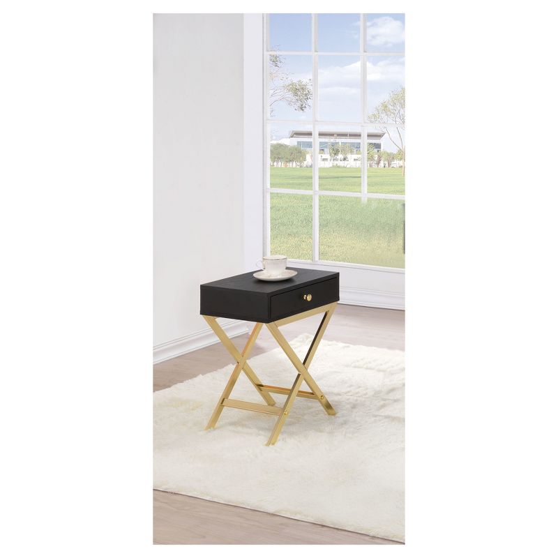 End Table Black Brass - Acme Furniture, 3 of 5